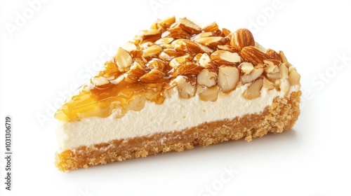 Delicious Almond Dessert Slice with Honey Topping