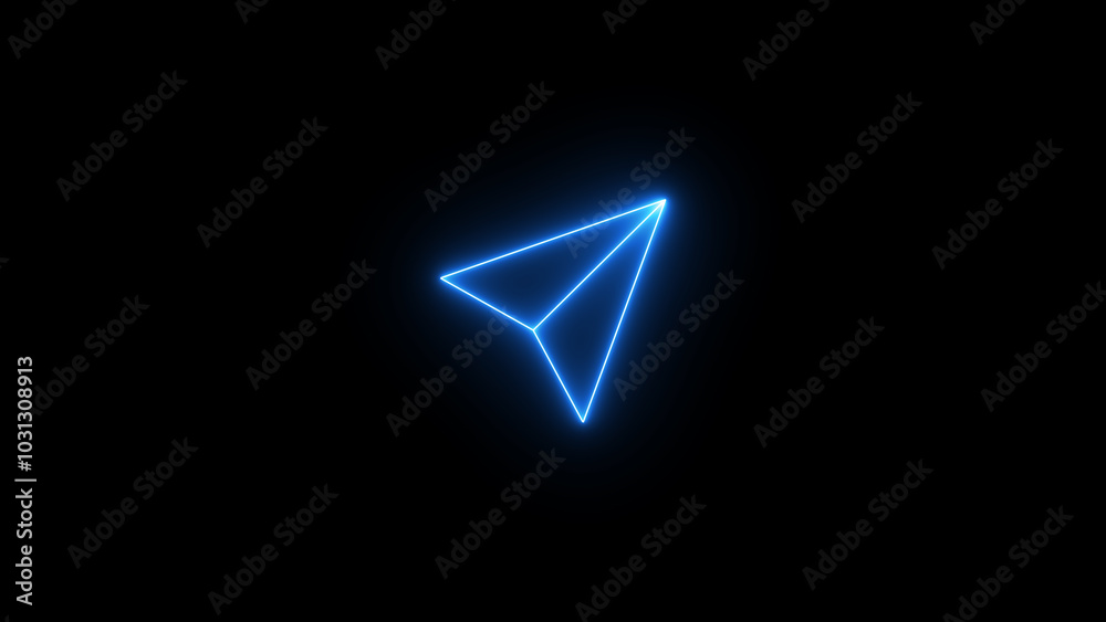 Cursor Icon Clicking Link Arrow Symbol: Mouse Pointer Vector for Website Navigation and Interface - Digital Graphic Design Illustration for Web Buttons, Modern Navigation Concept in Cybers