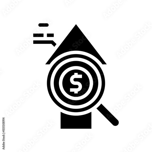 income tracking budget planning glyph icon vector. income tracking budget planning sign. isolated symbol illustration