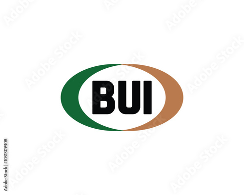 BUI logo design vector template. BUI