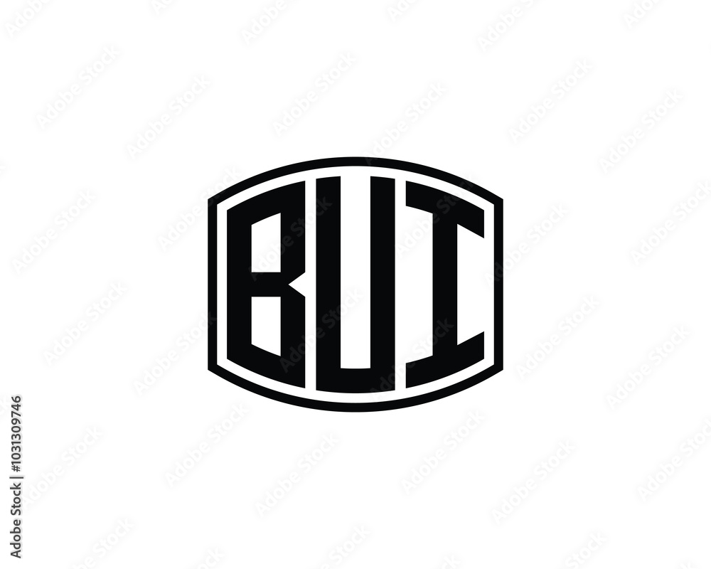 BUI logo design vector template. BUI BUI logo design vector template. BUI