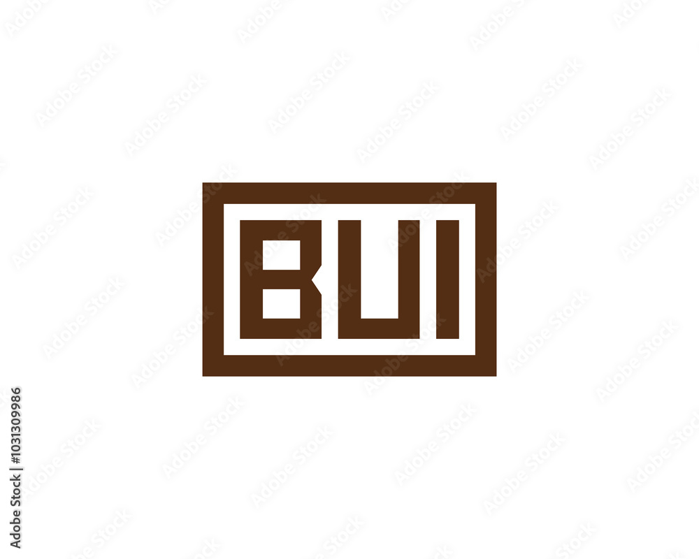 BUI logo design vector template. BUI BUI logo design vector template. BUI