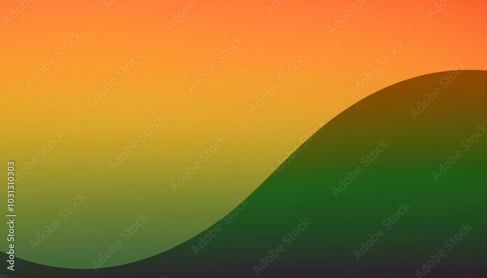 A mesmerizing blend of orange and green hues, forming a captivating, smooth curve against a gradient backdrop. Tranquil and serene. A mesmerizing blend of orange and green hues, forming a captivating, smooth curve against a gradient backdrop. Tranquil and serene.
