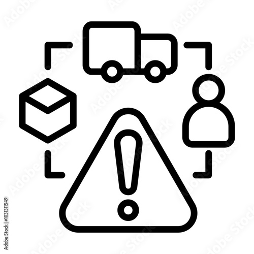 Supply Chain Risk Icon