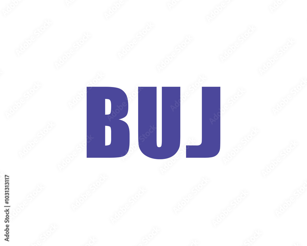 BUJ logo design vector template. BUJ BUJ logo design vector template. BUJ