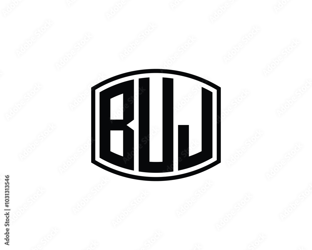 BUJ logo design vector template. BUJ BUJ logo design vector template. BUJ