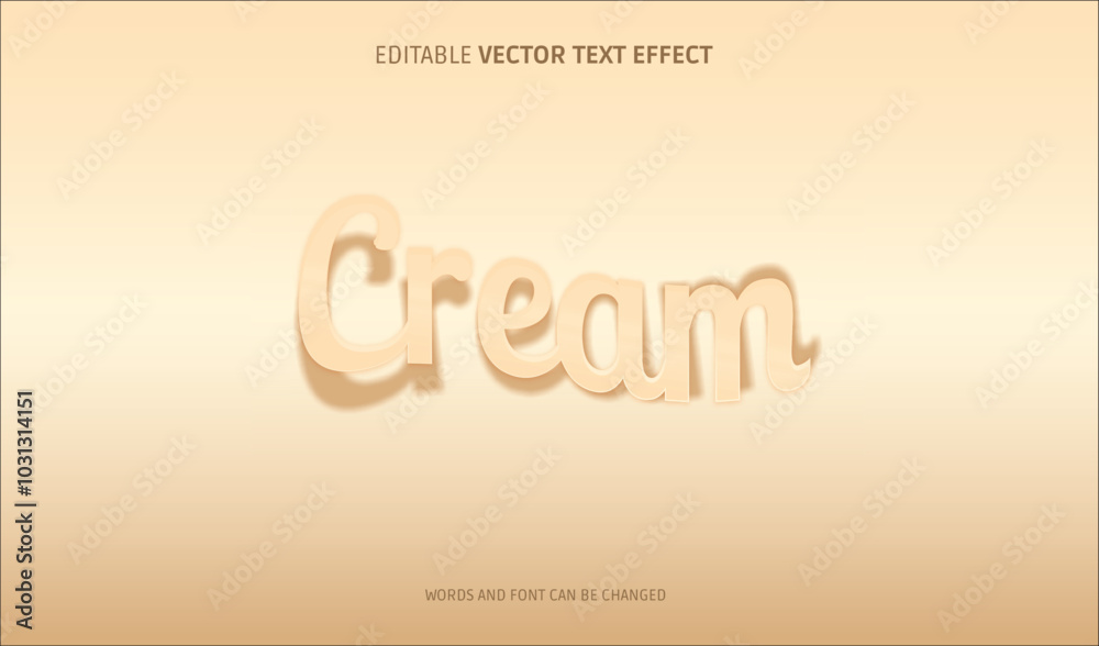 Fototapeta premium CREAM