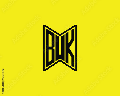 BUK Logo design vector template. BUK
