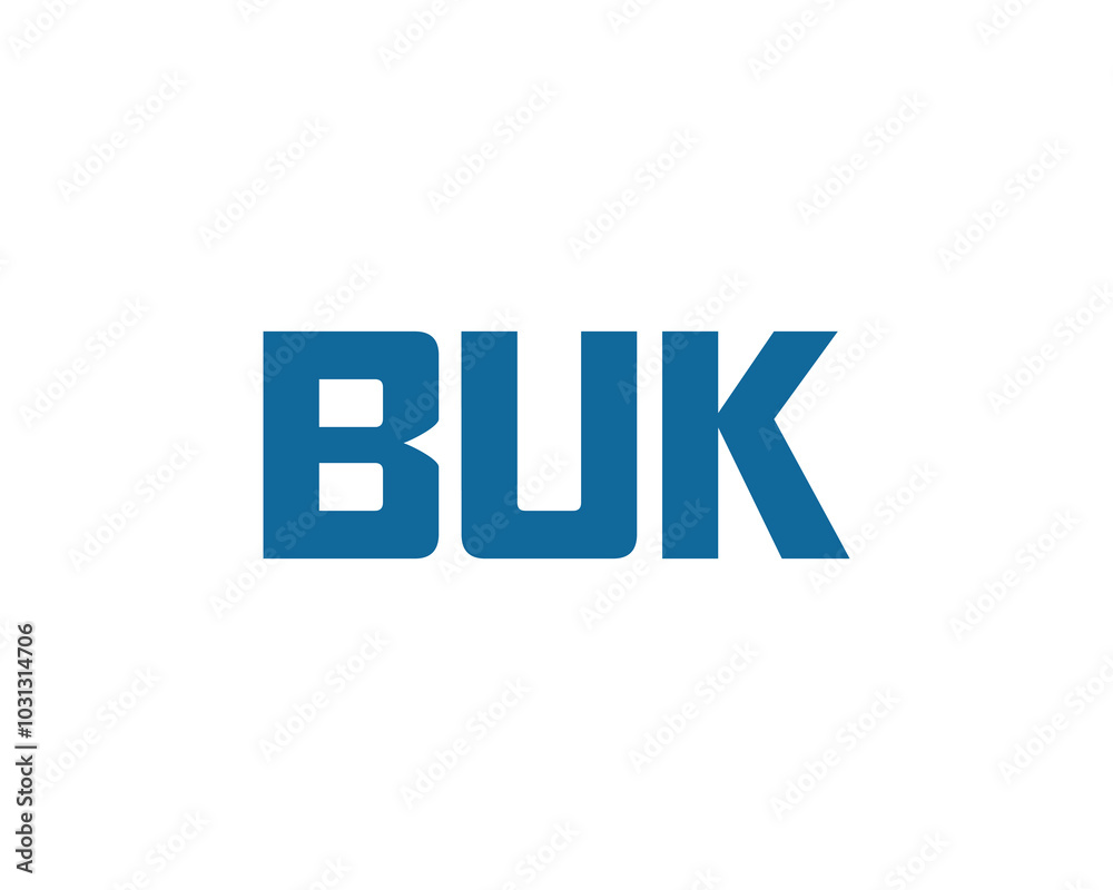 BUK Logo design vector template. BUK BUK Logo design vector template. BUK