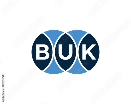 BUK Logo design vector template. BUK