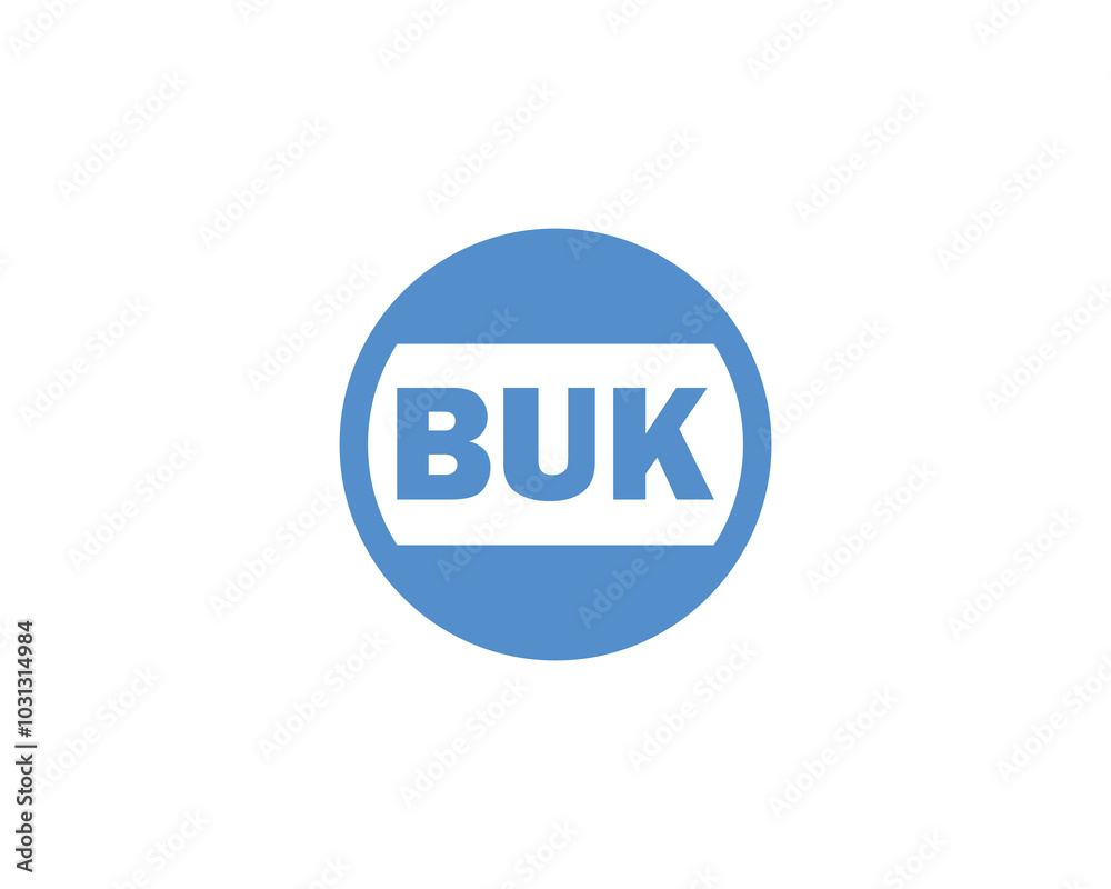 BUK Logo design vector template. BUK BUK Logo design vector template. BUK