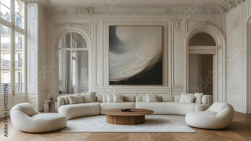 Elegant living room with a ...