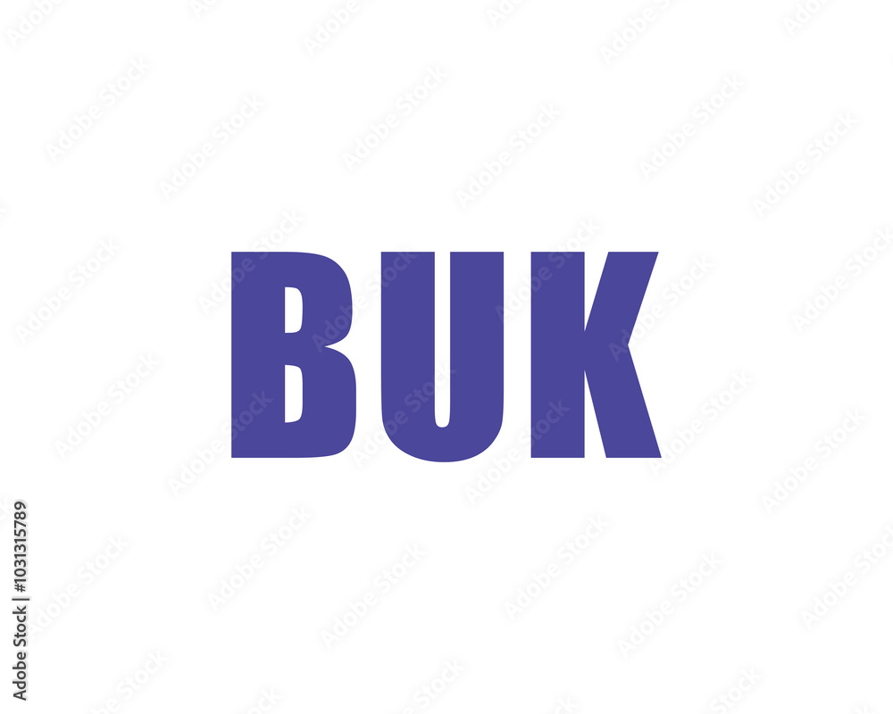 BUK Logo design vector template. BUK BUK Logo design vector template. BUK