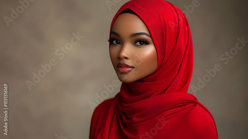 Portrait of a woman in a re...