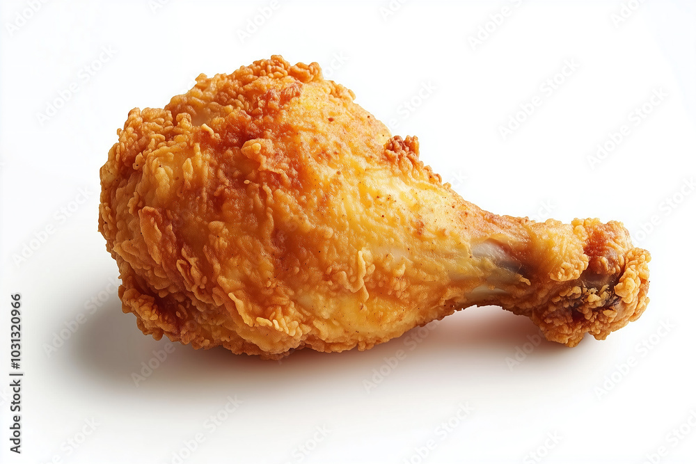 Crispy Fried Chicken Piece Coated in Breadcrumbs Crispy Fried Chicken Piece Coated in Breadcrumbs