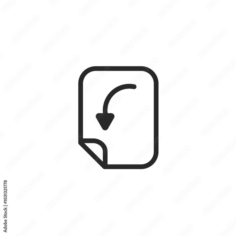 Black and white icon of a document with an arrow pointing down, symbolizing downloading or saving a file. Black and white icon of a document with an arrow pointing down, symbolizing downloading or saving a file.