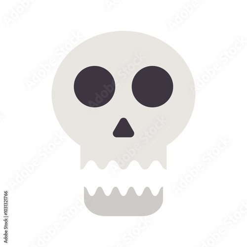 skull, Halloween, horror and Scary Flat Icon