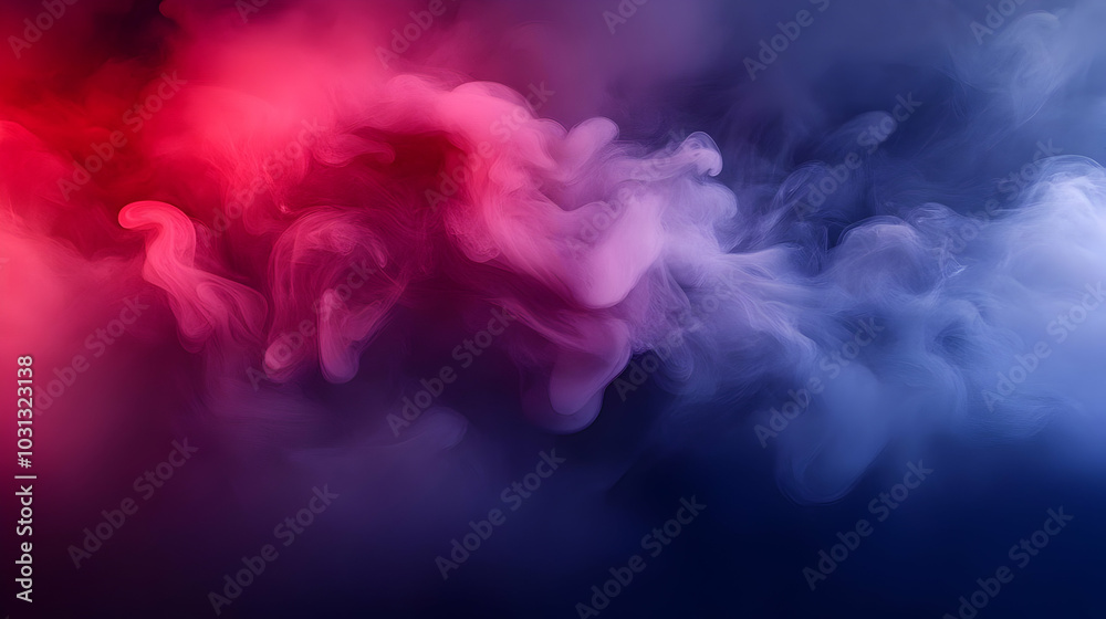Abstract colorful smoke swirling in a dark background. Abstract colorful smoke swirling in a dark background.