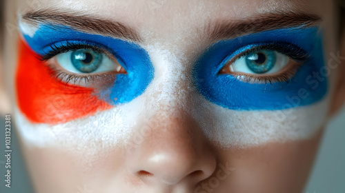 Close-up of a person with f...