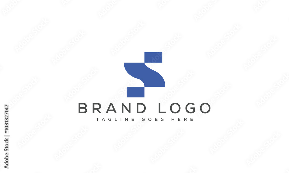 S logo design vector template design for brand.