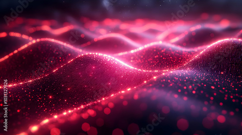 Abstract digital waves with...