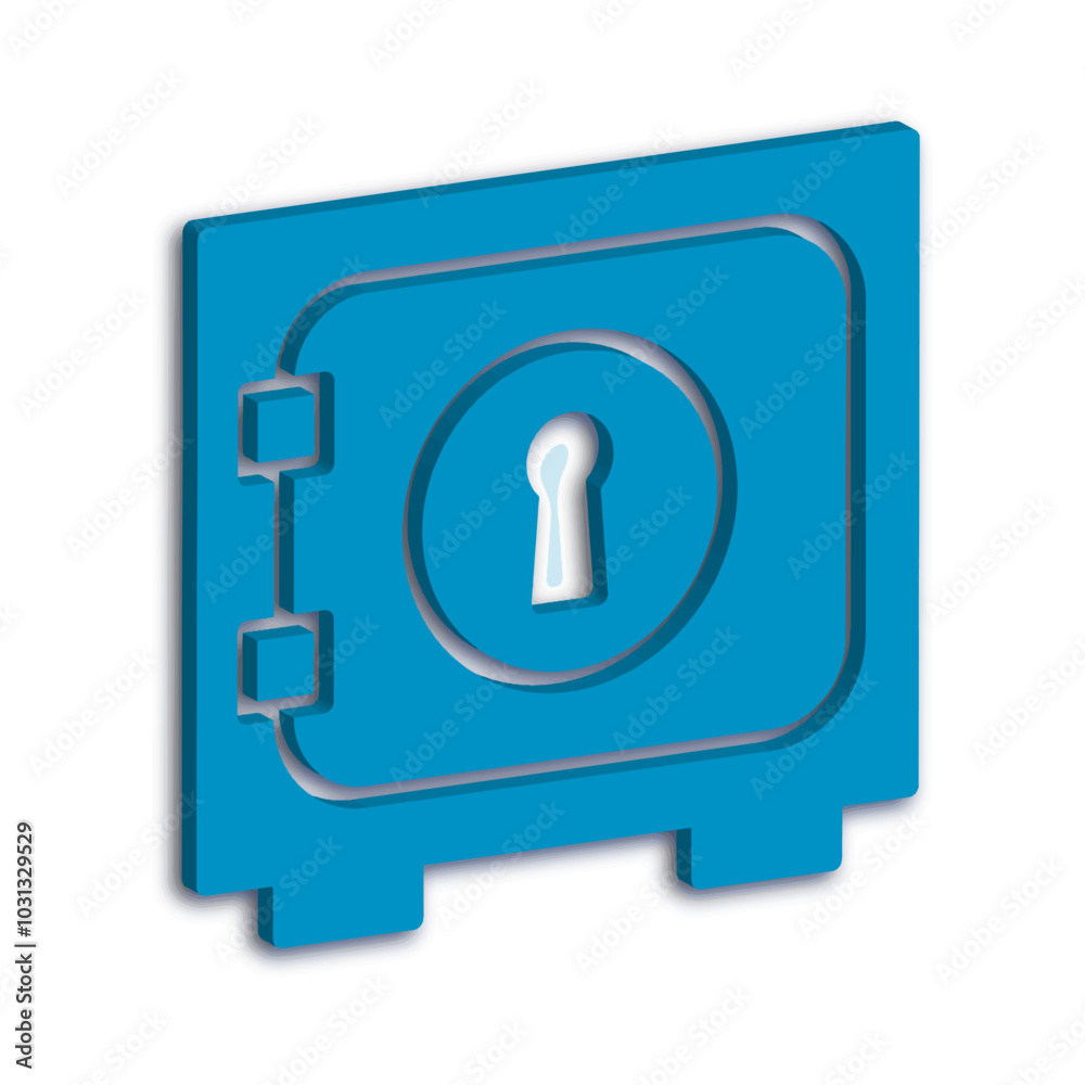 Illustration Vector graphic of safe box icon template Illustration Vector graphic of safe box icon template