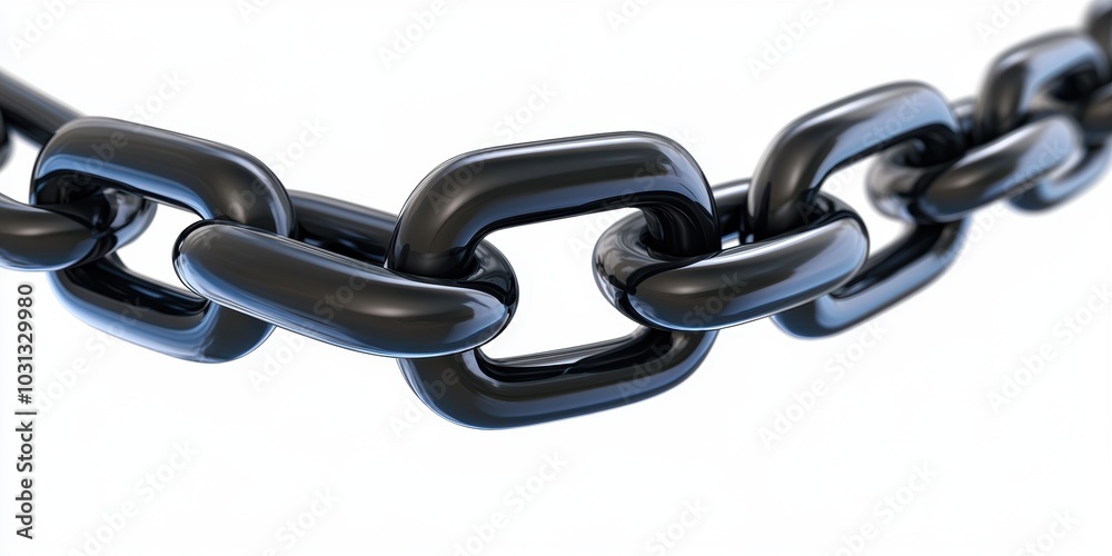 Fototapeta premium Black Chain Links.