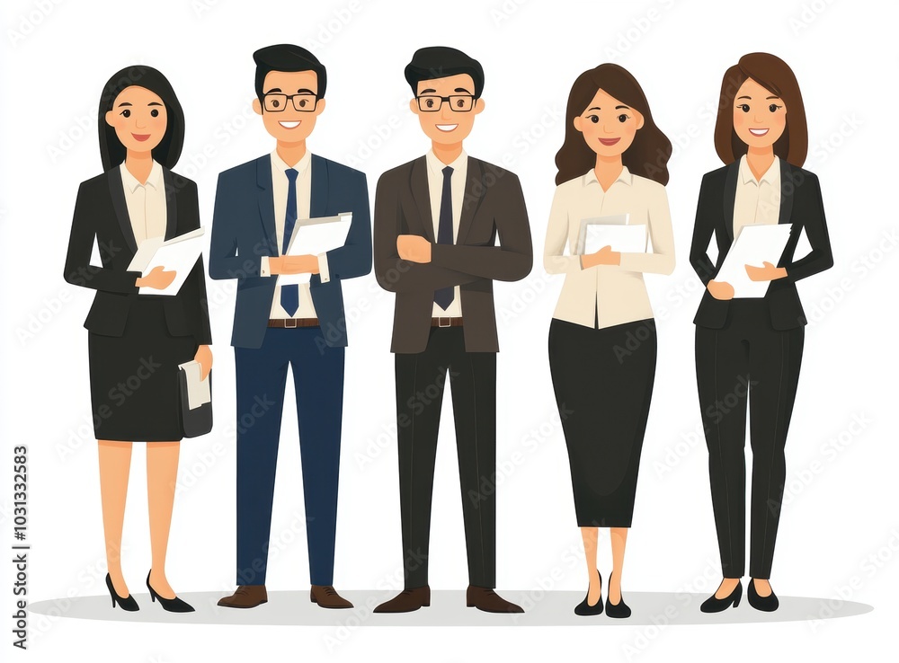 Business Team Illustration. Business Team Illustration.