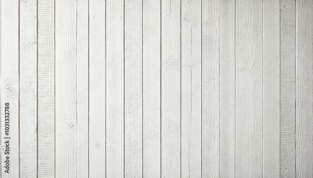 Obraz premium White Wooden Planks Background for Minimalist Design