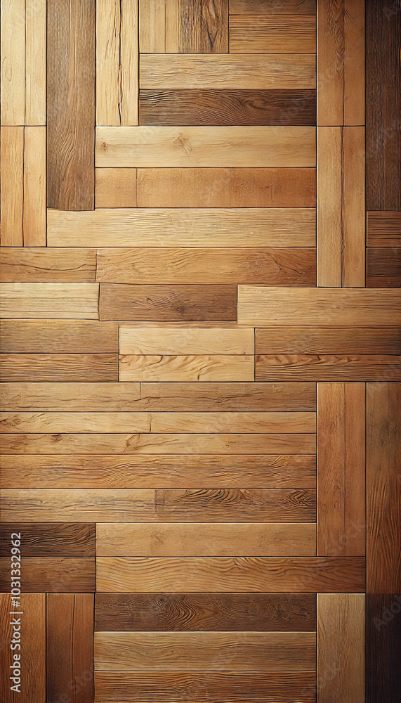 Geometric Wooden Planks Pattern for Rustic Interiors Geometric Wooden Planks Pattern for Rustic Interiors