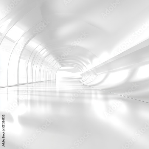 White Futuristic Corridor.