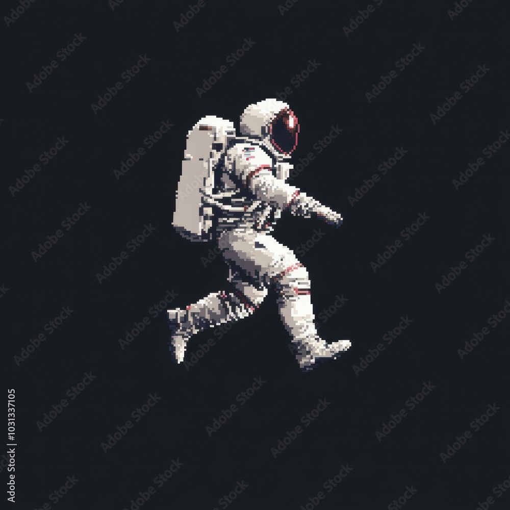 Fototapeta premium Pixel Astronaut.