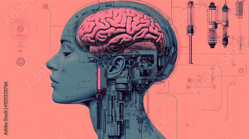 Futuristic illustration of ...