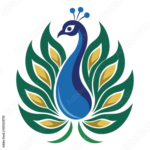 Peacock vector logo design 10