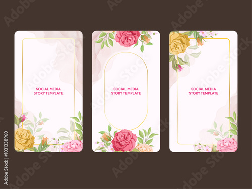 Beautifull Floral Social Media Template Design