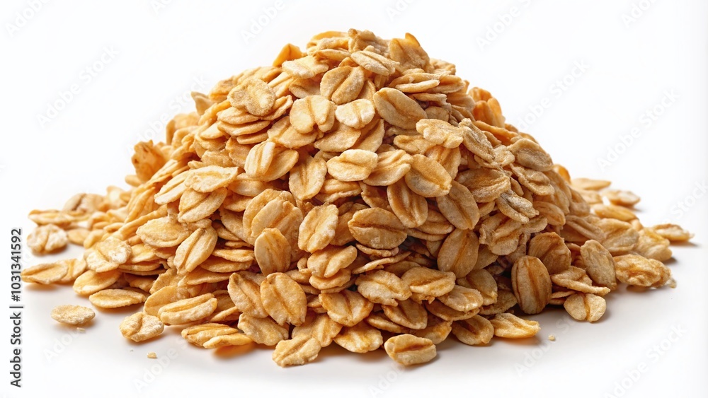 Crunchy Oat Clusters Clipart in Light Tones for Healthy Snack Illustrations Crunchy Oat Clusters Clipart in Light Tones for Healthy Snack Illustrations