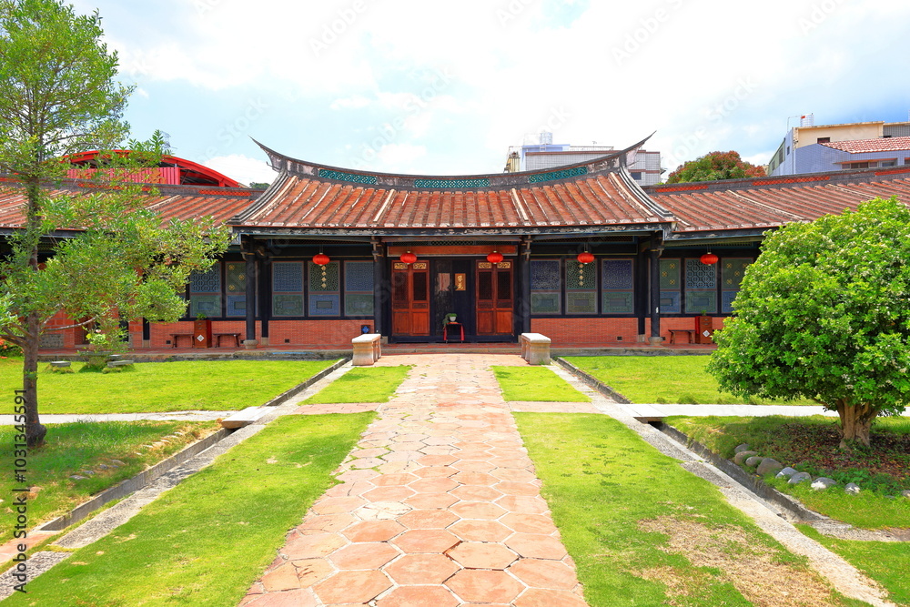 Wufeng Lin family garden with elegant mansion and classic Chinese garden architectures in Wufeng District, Taichung, Taiwan Wufeng Lin family garden with elegant mansion and classic Chinese garden architectures in Wufeng District, Taichung, Taiwan