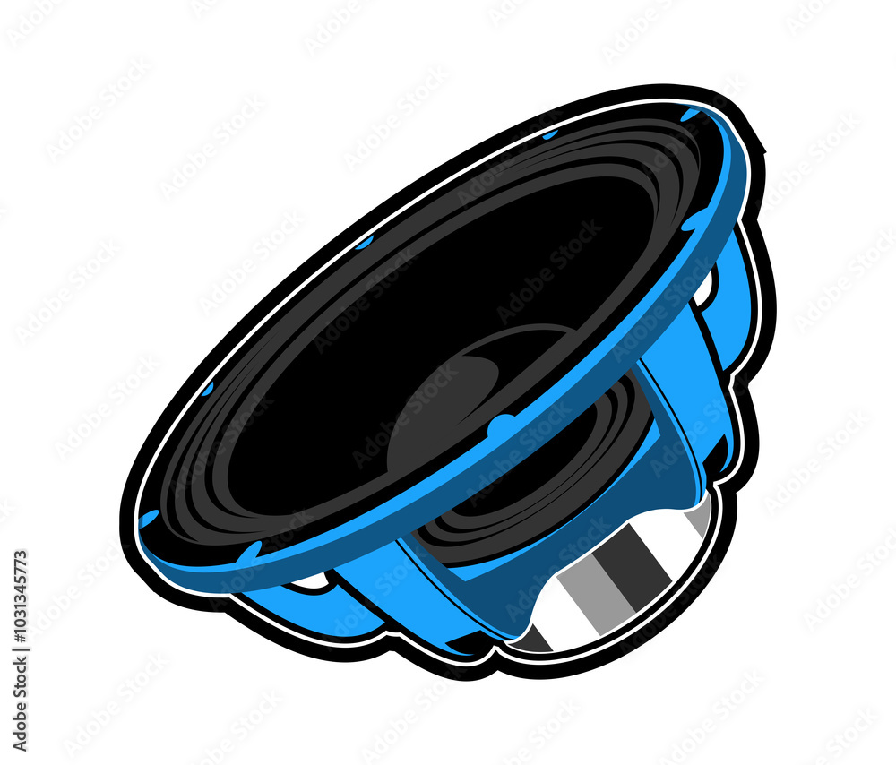 Fototapeta premium vector speaker sound system and a speaker using neodymium magnets