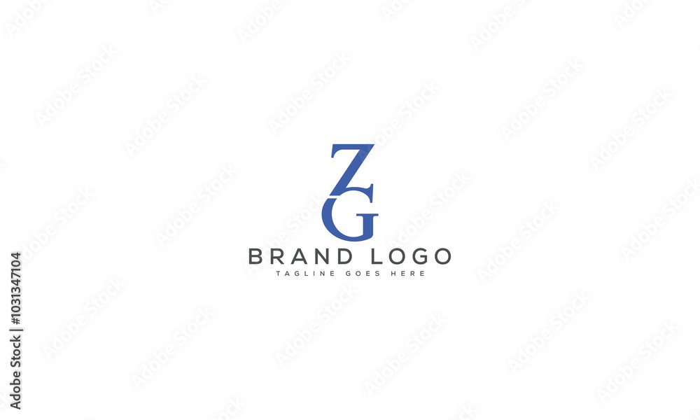 ZG logo design vector template design for brand. ZG logo design vector template design for brand.