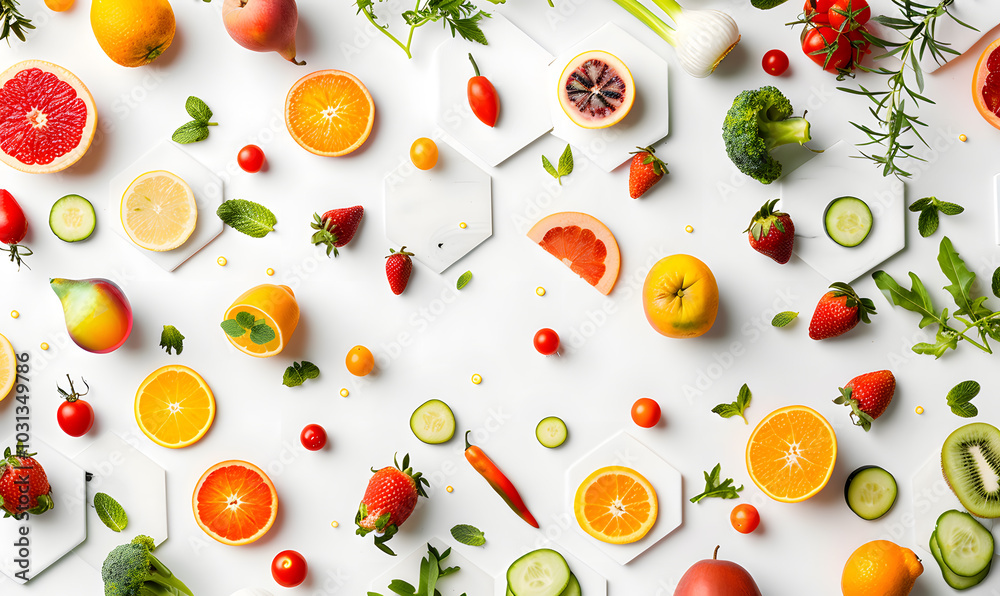 vegetable and fruits photo or illustrator on white background vegetable and fruits photo or illustrator on white background