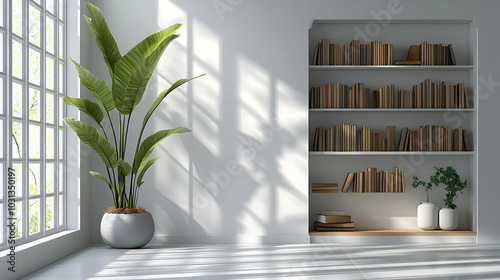 Minimalist interior with a ...