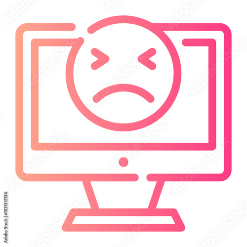 comuter gradient icon