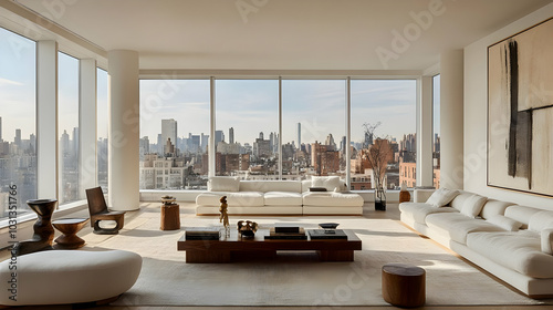 Modern living room with pan...