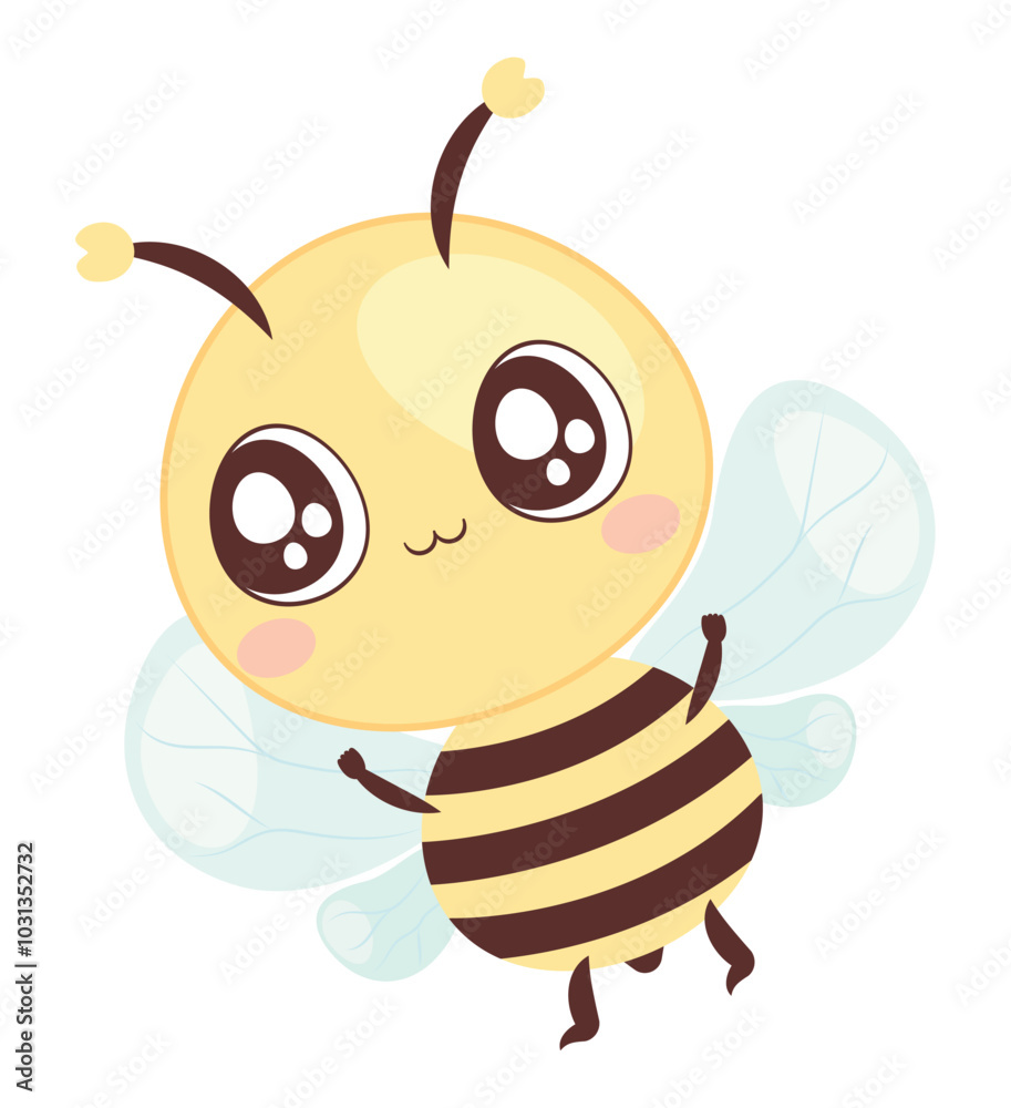 Obraz premium little cute bee insect