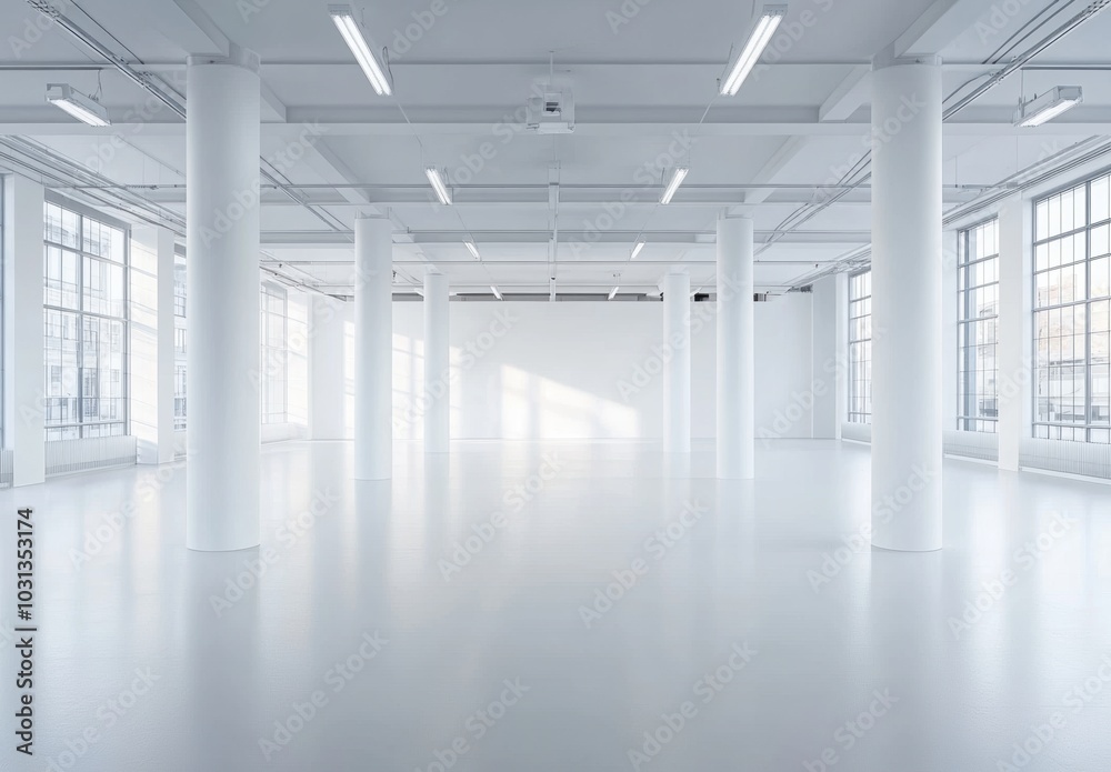 Empty White Room. Empty White Room.