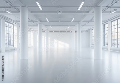 Empty White Room.