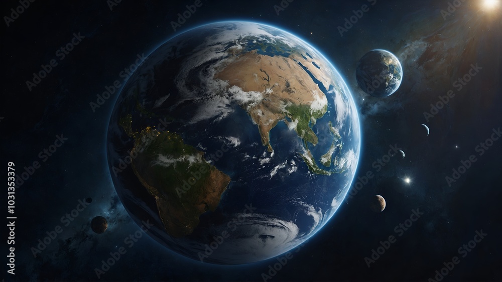 Fototapeta premium Planet Earth transparent background 