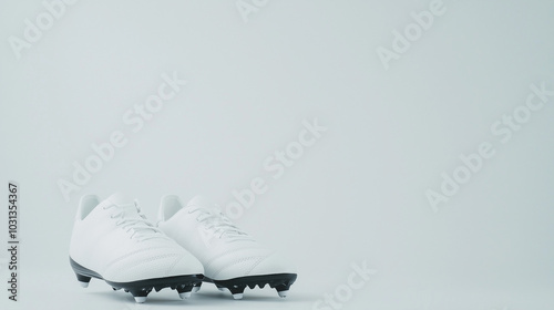 White Football Cleats: A pa...