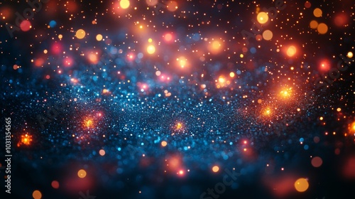 Vibrant abstract background with shimmering lights and sparkles