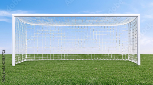 Soccer Goal on Sunny Day